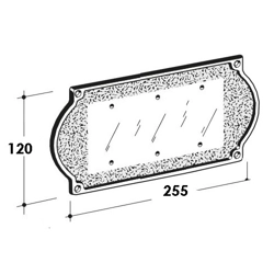vendita online Placca portanumero e lettera a 3 posti lucida Cassette postali, bacheche e casellari Silmec